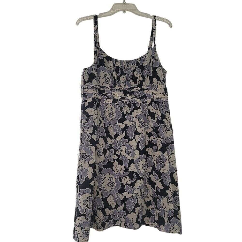 Loft Vintage Babydoll Blue Fairy Y2K Sleeveless Scoop Neck Sz 12 Women Sun Dress